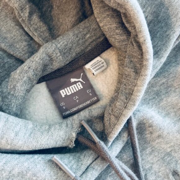 CLEARANCE!  PUMA - Men's "Subtle Lettering" grey hoodie - Size S - Picture 4 of 11